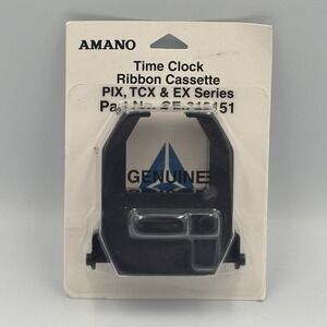 NEW‎ GENUINE AMANO CE-315151 TIME CLOCK RIBBON CASSETTE PIX TCX EX SERIES SEALED